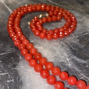 ✨Genuine Crackle Quartz stone bead necklace.✨